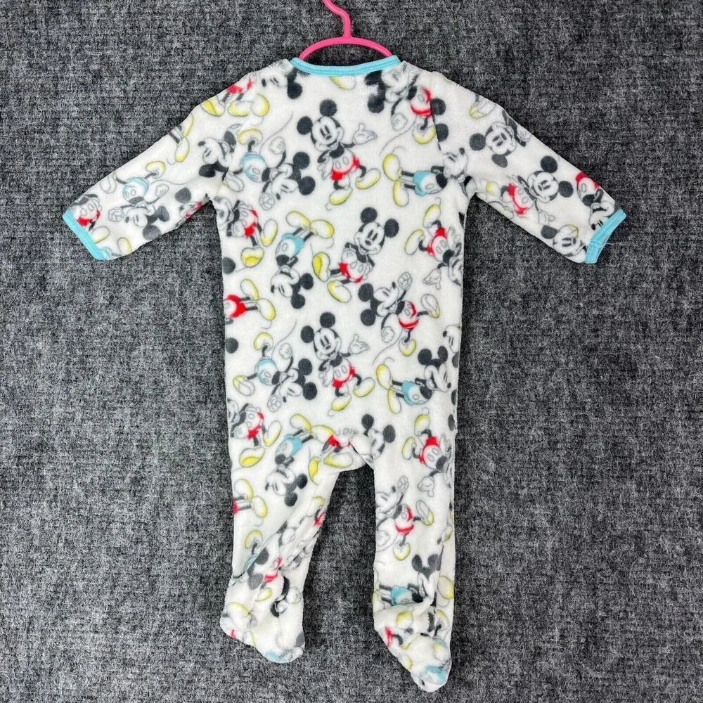 Disney‎ Baby Jumper 6/9 months Mickey Mouse Fleece Zip Outfit